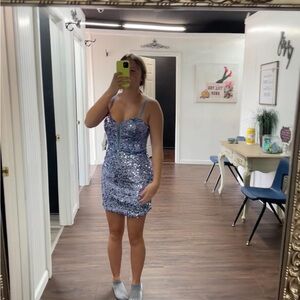 Periwinkle Homecoming Dress